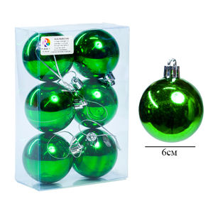 ลูกบอลพลาสติกประดับต้นคริสต์มาส6cm - Product Image 6