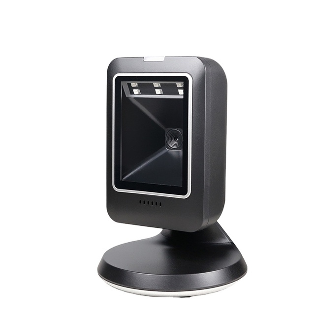 Supermarkets USB Wired Bar Code Scanner 1D 2D Price Checker Desktop Omnidirectional Barcode Reader