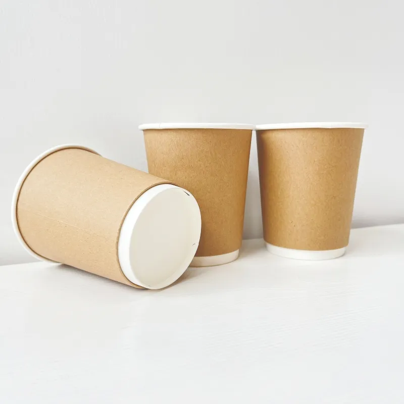 Термоизоляционная кофейная бумажная чашка с двойной стенкой, 8 унций, 12 унций, одноразовая кофейная чашка для напитков, чашка для напитков