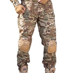 Pantalones Tácticos Informales para Hombre, Pantalón <span class=keywords><strong>Largo</strong></span> de Camuflaje, Resistente al Agua, con Rodilleras, Bolsillo, Paintball, Trabajo Clásico - Product Image 1