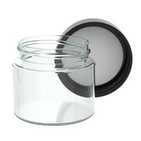 Bouteille en verre transparente de 1OZ, 2OZ, 3OZ, 4OZ, 5OZ avec bouchon CRC pour le stockage de 3,5g de fleurs, herbes et produits comestibles