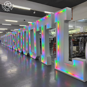 Énorme chapiteau néon <span class=keywords><strong>Mr</strong></span> <span class=keywords><strong>et</strong></span> Mrs panneaux d'intérieur lettres géantes pour décorer les signes de lettres de chapiteau Led en métal étanche extérieur - Product Image 2