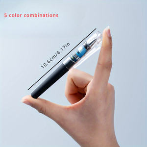 10pcs Faux Leather Pocket Notebook Set with Matching Pen Soft Cover Mini <b>Journals</b>, 100 Lineed Pages Each, Elastic Closure, Great - Product Image 5