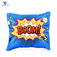 Jouet pour animaux de compagnie BOOM Comic, mini oreiller moelleux et doux avec imprimé de dessin animé, jouet en peluche pour chats et chiens