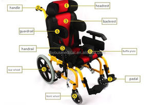 Paralisi cerebrale dei bambini regolabile <span class=keywords><strong>reclinabile</strong></span> sedia a rotelle manuale del bambino <span class=keywords><strong>passeggino</strong></span> - Product Image 3