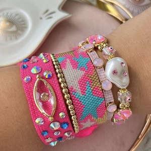 Pulseras de joyería Bohemia para mujer, pulsera de ojo <span class=keywords><strong>del</strong></span> <span class=keywords><strong>diablo</strong></span> para fiesta, pulsera de cuentas de semillas de vacaciones, joyería - Product Image 1