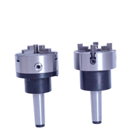Petit porte-outil rotatif à cône Morse MT2 MT3 avec mandrin à 3 mors K11 K12 K72 80mm 100mm et mandrin à 4 mors