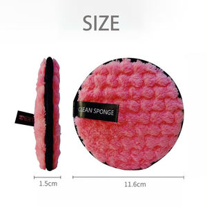 Nouveauté Oem prix d'usine maquillage <span class=keywords><strong>magique</strong></span> houppette de lavage du visage tampons nettoyants en microfibre réutilisables éponge démaquillante cosmétique - Product Image 5