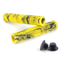 Puños de Manillar de Bicicleta Antideslizantes Multicolores, Puños de Goma Coloridos para Ciclismo de Montaña y Patinetes, Puños de Manillar de Bicicleta BMX