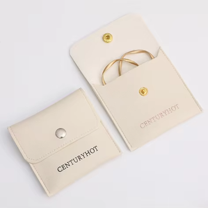 Custom Anti-Oxidation Dark Button Matte PU <b>Leather</b> Square 8*8cm Fashionable Jewelry Bag Portable Rings Necklaces <b>Bracelets</b> EQ - Product Image 6