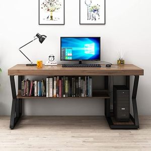 Scrivania del Computer <span class=keywords><strong>con</strong></span> libreria e UPC Stand camera da letto <span class=keywords><strong>soggiorno</strong></span> sala studio sala giochi PC scrivania scrivania da gioco tavolo da gioco - Product Image 4