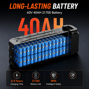 สกู๊ตเตอร์อลูมิเนียม 60V ขับเคลื่อนสองล้อ รุ่น F9 NFC ความเร็วสูงสุด 90 กม./ชม. ยางสำหรับถนนขนาด 12 นิ้ว ระยะทางวิ่งไกล 100 กม. - Product Image 4
