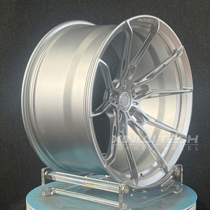 Nouvelles jantes XINLAI forgées sur mesure à rayons fendus argentées 18-21 pouces 5X112/5X120, jantes monobloc légères pour M3/M4/G80/G82/RS5 - Product Image 2