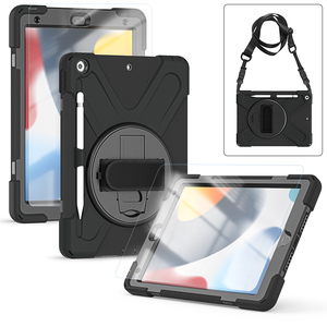 <span class=keywords><strong>เคส</strong></span>แท็บเล็ต<span class=keywords><strong>กัน</strong></span><span class=keywords><strong>กระแทก</strong></span>ขนาด 10.2 นิ้ว พร้อมสายคล้องมือและสายสะพายไหล่สำหรับ <span class=keywords><strong>iPad</strong></span> 10.2" 2019/2020/2021 ปลอกหุ้มอเนกประสงค์ - Product Image 2