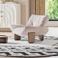 Fauteuil de détente de luxe léger, design haut de gamme, pour salon de villa, fauteuil individuel