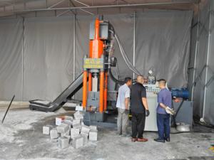 수직 스크랩 알루미늄 \ 금속 연탄 프레스 기계 블록에 구리 및 알루미늄 및 스틸 칩 압착에 이상적 - Product Image 4