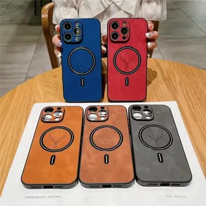 Funda Magnética para Teléfono con Carga Inalámbrica para iPhone 16 15 14 13 12 11 Pro Max, Diseño de Cabeza de Ciervo, Magnética, Resistente a Golpes - Product Image 5