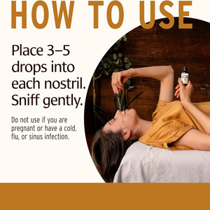 قطرات زيت الأنف العشبية مع الورد وخشب الصندل تسكن الممرات الأنفية وتدعم عملية تهوية صحية غير جومو ، خالية من المواد الكيميائية - Product Image 2