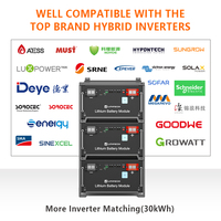 Triphasé 30kwh AC380V tout en un ESS 51.2V 400Ah 600Ah 15KWh 20KWH avec onduleur 12kw pour systèmes de stockage d'énergie solaire