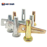 China Supplier Heavy Duty Formwork Yellow Zinc Solid/Hollow Round Mivan Wedge and Pin for Concrete Building Stub Pin 16*70