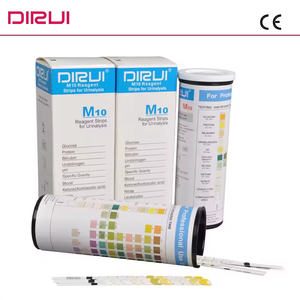 Tiras <span class=keywords><strong>de</strong></span> prueba <span class=keywords><strong>de</strong></span> orina certificadas CE/ISO <span class=keywords><strong>de</strong></span> 10 parámetros precisas DIRUI para chequeos <span class=keywords><strong>de</strong></span> salud <span class=keywords><strong>de</strong></span> <span class=keywords><strong>rutina</strong></span> - Product Image 4