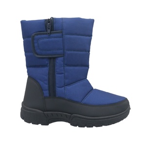 YL3715 Stivali Invernali da <span class=keywords><strong>Uomo</strong></span> Personalizzati <span class=keywords><strong>Blu</strong></span> a Metà Polpaccio Antiscivolo Caldi Impermeabili per Esterni - Product Image 1