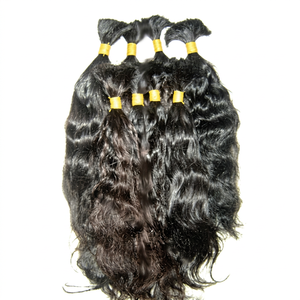 En gros meilleure qualité en vrac extension en vrac de cheveux indiens vierges cheveux brésiliens 3.5 pas steaml processus texture - Product Image 1