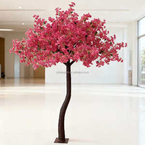 EG-AT16 Nouveau centre de table Arbre Location d'hôtel Événements festifs Intérieur Extérieur Fleurs artificielles blanches et roses en fleurs de cerisier Décoration - Product Image 3