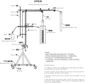 Cirugía de artroscopia de hombro Marco de tracción de 3 puntos/Dispositivo de tracción de cirugía ortopédica de extremidades superiores - Product Image 2