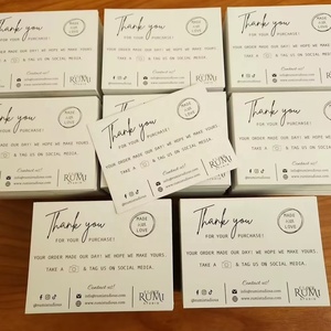 <span class=keywords><strong>Tarjeta</strong></span> de Agradecimiento por su Pedido, Estilo Profesional para Negocios, Logotipo Personalizado, Múltiples Tipos de Papel, para Comercio en Línea y Tiendas Físicas - Product Image 4