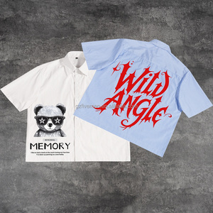 Nuovo Modello <span class=keywords><strong>Camicia</strong></span> da Uomo <span class=keywords><strong>a</strong></span> Righe e <span class=keywords><strong>Quadri</strong></span> Vestibilità Boxy Oversize Corta Casual <span class=keywords><strong>a</strong></span> <span class=keywords><strong>Maniche</strong></span> <span class=keywords><strong>Corte</strong></span> Estiva in Flanella con Bottoni - Product Image 1