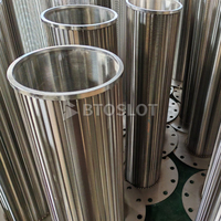 Cilindros de Filtro de Alambre en Cuña SS316L, Estructura Totalmente Soldada para Filtración Industrial Resistente a la Corrosión