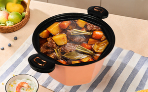 Nouvelle Arrivée MLD : Marmite à Soupe Micro-Pression Antiadhésive MLD 7L, Design Octogonal, Couvercle <span class=keywords><strong>en</strong></span> Verre Trempé, Compatible Induction, <span class=keywords><strong>Cocotte</strong></span> Hollandaise - Product Image 5