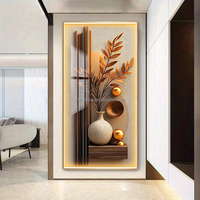 Peinture décorative de luxe en porcelaine de cristal, motif cerf porte-bonheur, pour la décoration du salon, vente en gros d'usine