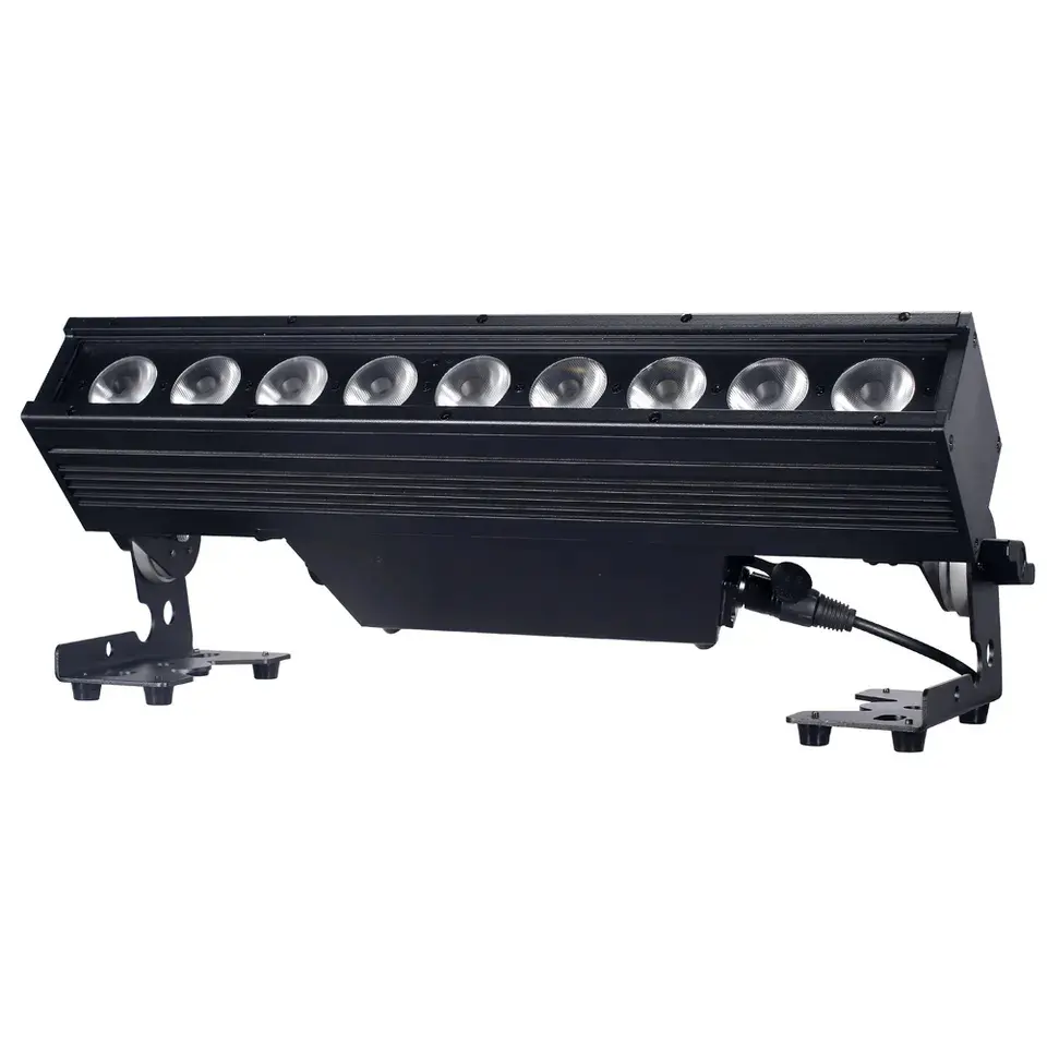 Outdoor IP65 Wireless App 9x18w 6in1 RGBWAUV Battery Powered LED Bar Wall Washer Light For Stage Event Show Lighting