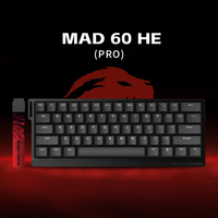 Clavier mécanique filaire Original FGG MAD 60/68HE Gaming Magnetic Axis, 61/68 touches pour le jeu et le bureau