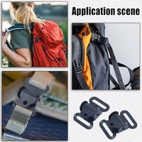 Sangle tactique réglable avec boucle de dégagement rapide pour la chasse, boucle à came à ressort, accessoire de sac en métal