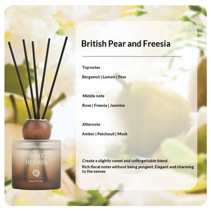 Wood Cap <b>Reed</b> <b>Diffuser</b> Essential <b>Oil</b> Luxury Long Lasting Home Fragrance Ornament for Bedroom Indoor Decor - Product Image 5