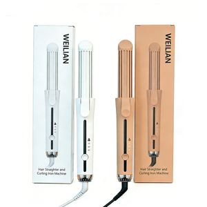 เครื่องหนีบผมและม้วนผม 2 in 1 ไทเทเนียม สำหรับจัดแต่งทรงผมระดับมืออาชีพ ดีไซน์ตามหลักสรีรศาสตร์ แผ่นหนีบแบบลอย 3 มิติ นวัตกรรม 3 มิติ - Product Image 5