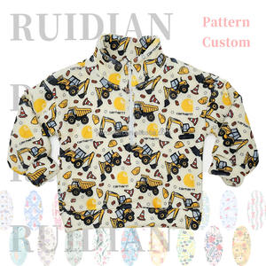 Зимняя куртка-пуловер унисекс для девочек и малышей, 2026, с индивидуальным принтом, в клетку, светло-зеленый камуфляж, флис, на молнии до середины груди - Product Image 6