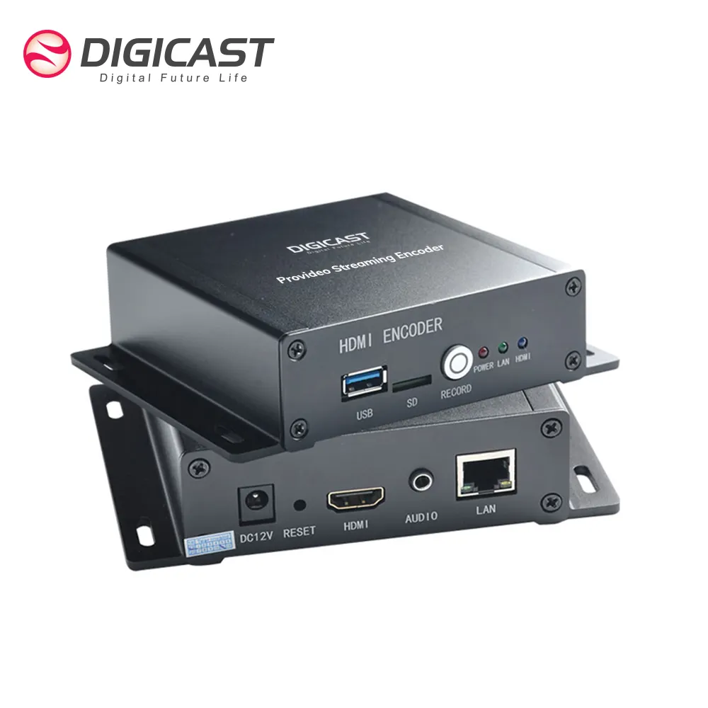 OEM 256G Capacità di Registrazione UHD 4 K HEVC H.265 In Diretta Streaming Encoder Video Encoder