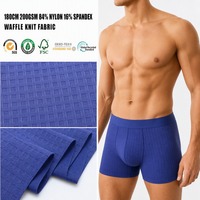 Tissu en nylon tricoté extensible à petits carreaux, 200 g/m², pour sous-vêtements et boxers pour hommes