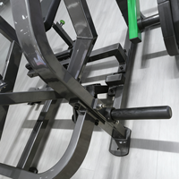 Machine de musculation professionnelle à charge de plaques en acier de haute qualité pour exercices de rame assis pour les bras et le dos