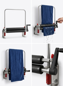 Escurridor de Toallas Manual Montado en la Pared, Escurridor de Mopa de Acero Inoxidable con Prensa Manual para Lavado de Autos, Uso Comercial y Doméstico - Product Image 2