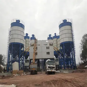 HZS35 Concrete Small Mixing Plant Cement Silo Manufacturer Concrete Mixing Bolted Silo