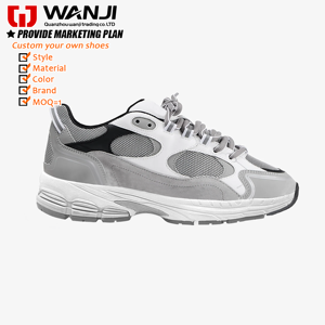 Baskets Styles Populaires pour Homme Nouvelle Mode Rétro en Cuir Véritable Chaussures de Sport Montantes Personnalisées Style Chaussures de Marche - Product Image 1