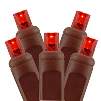 Braune 5mm Mini-LED-Lichterkette Weitwinkel Weihnachtsbeleuchtung Hochwertige Außenbeleuchtung IP65 Wasserdichte Weihnachtsbaum-Lichter