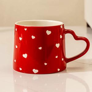 Red Heart Pattern Underglaze Porcelain Coffee <b>Tea</b> Mug <b>Gift</b> Box Microwave Dishwasher Safe Excellent Valentine's Day <b>Gift</b> - Product Image 4