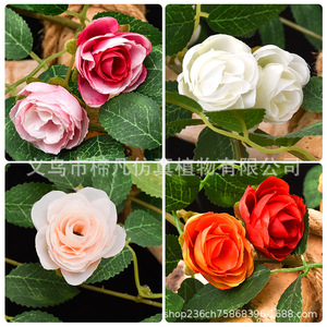 Guirlandes de roses artificielles à suspendre, décoration florale en soie pour la maison, les mariages et les événements extérieurs - Product Image 5