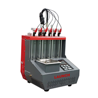 Máquina Limpiadora de Inyectores de Combustible LAUNCH CNC-802, Ultrasónica, para 6 Cilindros, GDI, EFI, SFI, 110V/220V, Probador y Limpiador de Inyectores